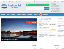 Tablet Screenshot of lusitanasol.com